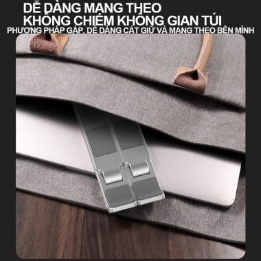 Giá đỡ laptop N8 2 tầng nhôm cao cấp, điều chỉnh độ cao, phù hợp MacBook và máy tính bảng - Giá 196.000 VND