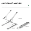 Giá đỡ laptop N8 2 tầng nhôm cao cấp, điều chỉnh độ cao, phù hợp MacBook và máy tính bảng - Giá 196.000 VND 8