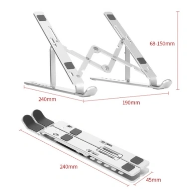 Giá đỡ laptop nhôm 2 chốt - Kệ tản nhiệt, chịu lực tốt cho MacBook, iPad - 50k 3 Giá đỡ laptop nhôm 2 chốt - Kệ tản nhiệt, chịu lực tốt cho MacBook, iPad - 50k 3