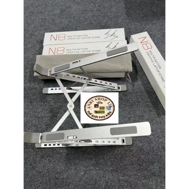 Giá đỡ Laptop nhôm 2 tầng 1 tầng N8 N3 - Chỉnh góc, nâng cao, mẫu mới, giá 5.500₫