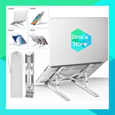 Giá đỡ Laptop nhôm cho MacBook, đế tản nhiệt, điều chỉnh cao, gấp gọn 72.000 VND