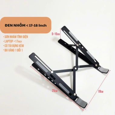Giá Đỡ Laptop Nhôm Đế Tản Nhiệt Nâng Hạ Chiều Cao - Giá 45.000đ Giảm Sốc 9