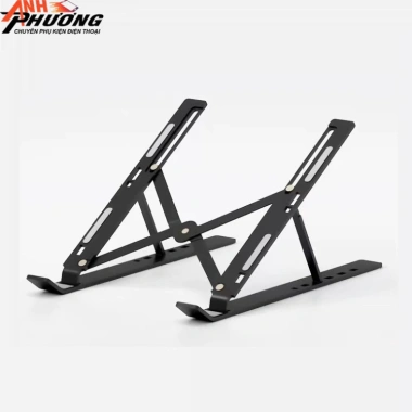 Giá đỡ laptop nhôm điều chỉnh độ cao, đa năng cho điện thoại và máy tính - 55.000₫