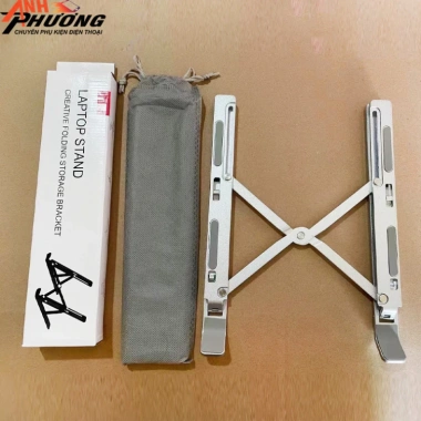 Giá đỡ laptop nhôm điều chỉnh độ cao, đa năng cho điện thoại và máy tính - 55.000₫