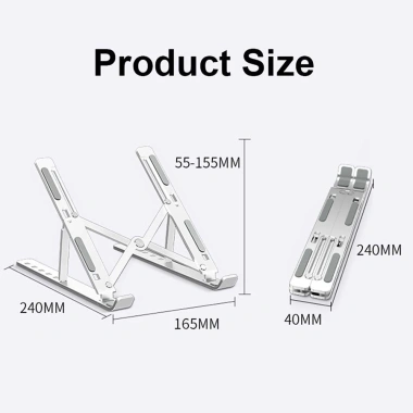 Giá Đỡ Laptop Nhôm Điều Chỉnh Độ Cao – Đế Kê Laptop, Điện Thoại, Máy Tính Giá 72.000 VND