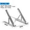 Giá đỡ laptop nhôm - Kệ kê tăng bám, chống chày cho MacBook, máy tính bảng 125k 10