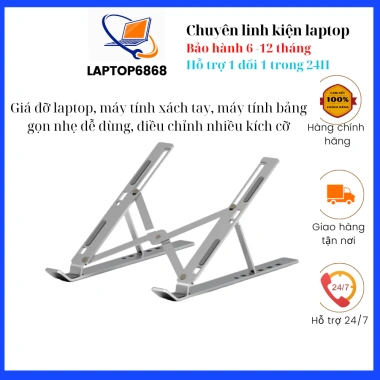 Giá đỡ laptop nhựa nhôm bền chắc 10-18 inch Giá chỉ 105.000 VNĐ