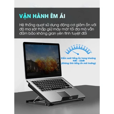 Giá Đỡ Laptop Q100 Tản Nhiệt 8 Quạt, 4 Cấp Độ, Dùng cho 12-17 Inch, Giá 199k 9