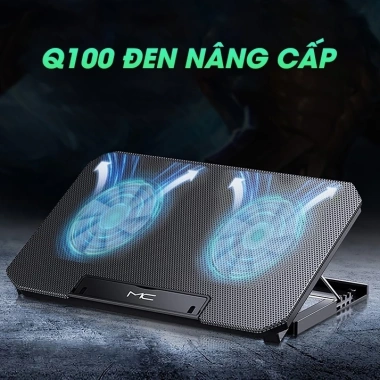 Giá Đỡ Laptop Q100 Tản Nhiệt 8 Quạt, 4 Cấp Độ, Dùng cho 12-17 Inch, Giá 199k 10
