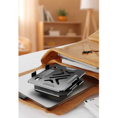 Giá đỡ laptop siêu mỏng gấp gọn, đa nấc độ cao, xoay 360, tản nhiệt hiệu quả - 129k