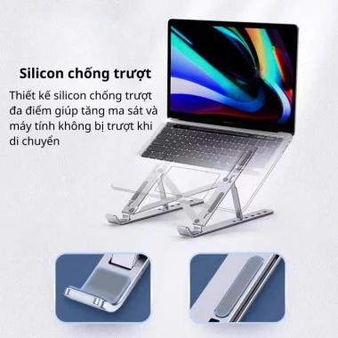 Giá Đỡ Laptop SNAPLO Đế Tản Nhiệt Gấp Gọn, Điều Chỉnh Độ Cao Cho Macbook và Máy Tính Bảng - Giá 48,412₫