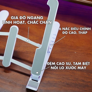 Giá Đỡ Laptop, Tablet, Điện Thoại Nhôm Aluminum Gấp Gọn, Linh Hoạt - Chỉ 26.000₫