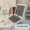 Giá Đỡ Laptop Tản Nhiệt Xoay 360°, Kệ Gấp Gọn Đều Chiều Cao, Kèm Đỡ Điện Thoại - 127k 6