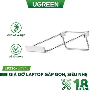 Giá đỡ laptop UGREEN LP230 - Khung gấp gọn siêu nhẹ, điều chỉnh độ cao linh hoạt, bảo vệ cổ tay 10