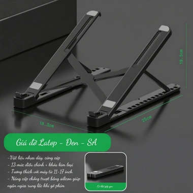 Giá Đỡ Laptop và iPad 15 inch Nhựa Full Silicon Chống Trượt - Giá 69.000 VNĐ
