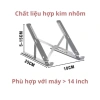Giá Đỡ Laptop và MacBook Nhôm Điều Chỉnh Độ Cao - Kệ Tản Nhiệt Cao Cấp 75k 5