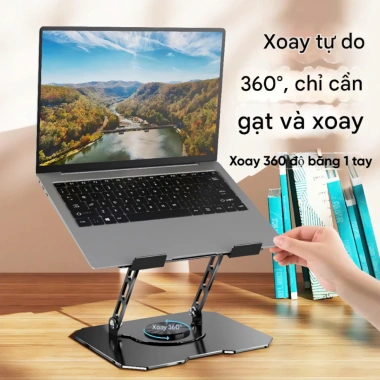 Giá Đỡ Laptop và Máy Tính Bảng 360° Xoay, Hợp Kim Thép Cacbon - Giảm Giá 70.000₫