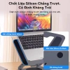 Giá đỡ Laptop xoay 360° – Đế tản nhiệt thép hợp kim công thái học, hỗ trợ iPad, máy tính bảng – Giá chỉ 219.000₫ 5