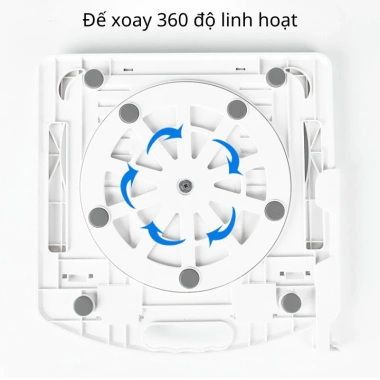 Giá Đỡ Laptop Xoay 360°, Kệ Tản Nhiệt Gấp Gọn, Kèm Đỡ Điện Thoại - Giảm Giá 18% 4