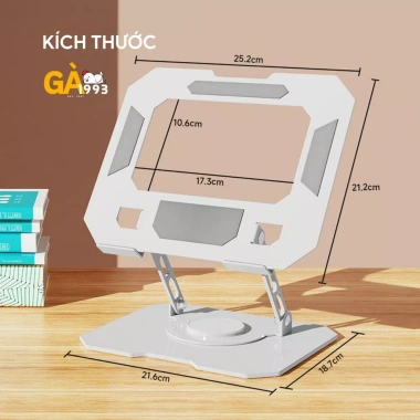 Giá đỡ Laptop Xoay 360 L08, độ cao tùy chỉnh - Dành cho MacBook, iPad, 92.000₫