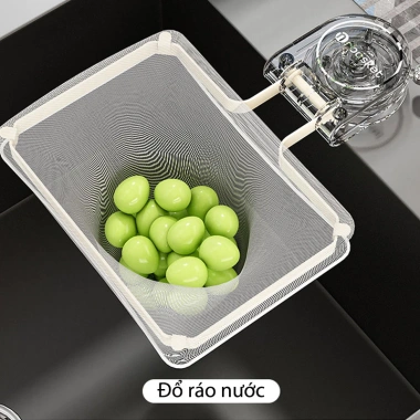 Giá Đỡ Lưới Lọc Rác Bồn Rửa Nhà Niêu - Kèm Túi Lọc, Hút Chân Không, Tiện Lợi 7
