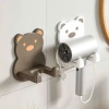 Giá Đỡ Máy Sấy Dán Tường Hình Gấu Dễ Thương Khuyến Mãi 16.998 VND Chất Lượng Cao