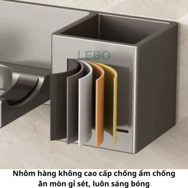 Giá Đỡ Máy Sấy Tóc Đa Năng Dán Tường Không Khoan - Kệ Để Đồ LEBO Giá Rẻ 235k