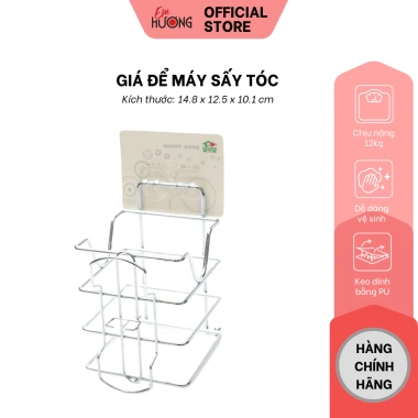 Giá Đỡ Máy Sấy Tóc Happy Home Không Cần Khoan Dán Tường Đa Năng - chỉ 134.000₫