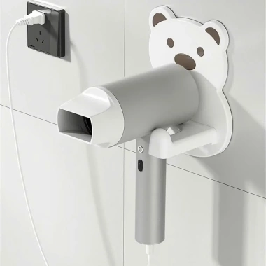 Giá đỡ máy sấy tóc hình gấu hoạt hình dán tường Giá chỉ 28.000₫, tiết kiệm không gian 6 Giá đỡ máy sấy tóc hình gấu hoạt hình dán tường Giá chỉ 28.000₫, tiết kiệm không gian 6