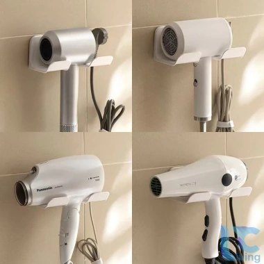 Giá Đỡ Máy Sấy Tóc Living C Dán Tường Không Đục Lỗ, Ngăn Đồ Tiện Lợi - 37.000₫ 3