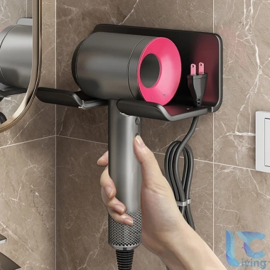 Giá Đỡ Máy Sấy Tóc Living C Dán Tường Không Đục Lỗ, Ngăn Đồ Tiện Lợi - 37.000₫ 4