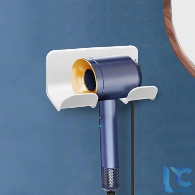 Giá Đỡ Máy Sấy Tóc Living C Dán Tường Không Đục Lỗ, Ngăn Đồ Tiện Lợi - 37.000₫ 6