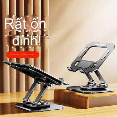 Giá đỡ máy tính bảng Laptop SIVIR kim loại xoay 360°, thép không gỉ, giảm giá 100k 9