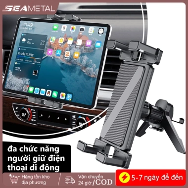 Giá đỡ máy tính bảng ô tô SEAMETAL 360° xoay, lỗ thông khí, đa năng iPhone iPad Xiaomi - 157.300₫