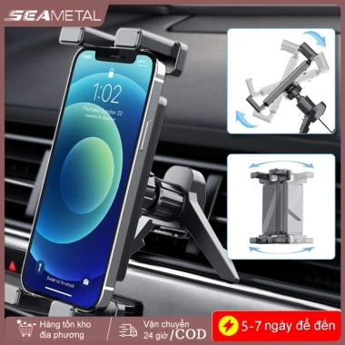 Giá đỡ máy tính bảng ô tô SEAMETAL 360° xoay, lỗ thông khí, đa năng iPhone iPad Xiaomi - 157.300₫