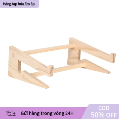 Giá Đỡ Máy Tính Gỗ Cao Su 100% Tự Nhiên - Chắc Chắn, Đẹp Mắt, Bền, 68.000 VND