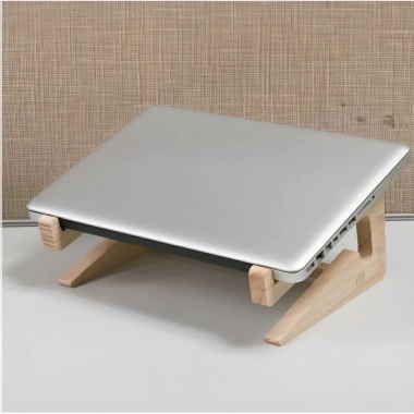 Giá Đỡ Máy Tính Gỗ Cao Su 100% Tự Nhiên - Chắc Chắn, Đẹp Mắt, Bền, 68.000 VND