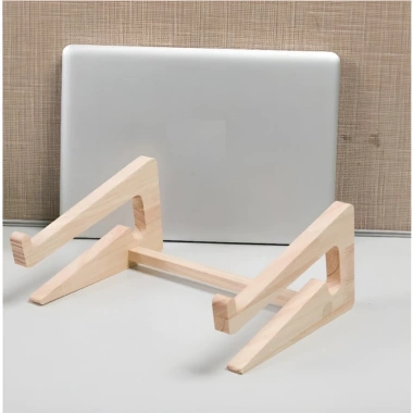 Giá Đỡ Máy Tính Gỗ Cao Su 100% Tự Nhiên - Chắc Chắn, Đẹp Mắt, Bền, 68.000 VND