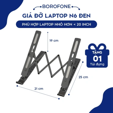 Giá đỡ nhôm GoldTech N6 cho Laptop & iPad – Điều chỉnh cao, tản nhiệt, giảm 20%