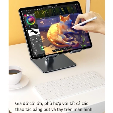 Giá đỡ stand MT134 hợp kim gấp gọn cỡ lớn cho iPad, tablet, máy tính bảng - Giá chỉ 168.983 VND 4