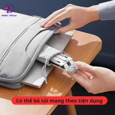 Giá đỡ tản nhiệt laptop BINKE – Kệ đỡ MacBook, iPad nhôm, điều chỉnh độ cao, giảm 22% 6 Giá đỡ tản nhiệt laptop BINKE – Kệ đỡ MacBook, iPad nhôm, điều chỉnh độ cao, giảm 22% 6