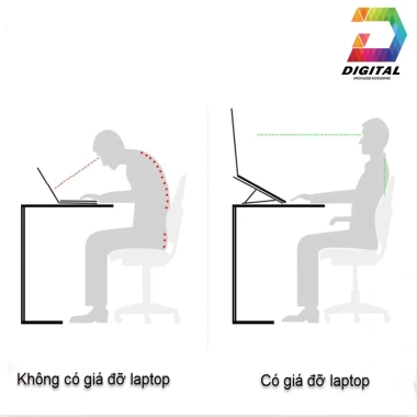 Giá Đỡ Tản Nhiệt Laptop iPad Xếp Gọn Thông Minh, Hợp Kim Cao Cấp, Chắc Chắn 139k 5