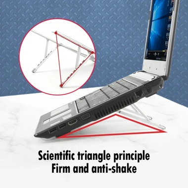 Giá Đỡ Tản Nhiệt Laptop Nhôm Gấp Gọn - Siêu Nhẹ, Tản Nhiệt Tối Ưu, Giá 63.900₫