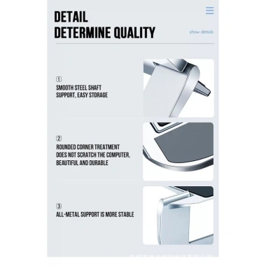 Giá Đỡ Tản Nhiệt Nhôm Siêu Mỏng Calstone cho MacBook & Laptop - 190k