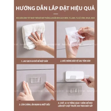 Giá Đỡ Treo Máy Sấy Tóc Hamart Dán Tường – Lỗ Móc Đầu Cắm, Chống Rối Dây, Rảnh Tay, 9.900₫ 9