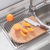 Giá inox 304 không gỉ CJ-074 - Gác bồn rửa, úp chén bát, đựng hoa quả đa năng, tiết kiệm không gian, giá chỉ 91.000₫ 3