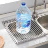 Giá inox 304 không gỉ CJ-074 - Gác bồn rửa, úp chén bát, đựng hoa quả đa năng, tiết kiệm không gian, giá chỉ 91.000₫ 7