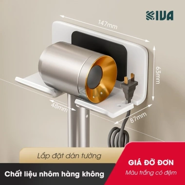 Giá kệ máy sấy KIVA nhôm hàng không treo tường - Chỉ 75.000₫ giảm từ 94.500₫