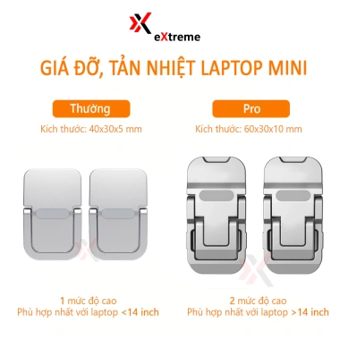 Giá Kê Tản Nhiệt Laptop Mini eXtreme GL1x01 Đối Lưu Không Khí - Đế Heatsink MacBook chỉ 35.900₫ 8 Giá Kê Tản Nhiệt Laptop Mini eXtreme GL1x01 Đối Lưu Không Khí - Đế Heatsink MacBook chỉ 35.900₫ 8