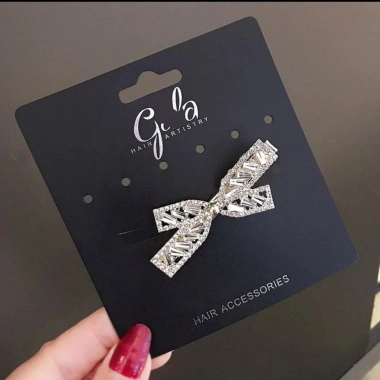 Giả Pha Lê Nơ Mỏ Vịt - Kẹp Tóc Thời Trang Cao Cấp, Giá chỉ 31.191 VND